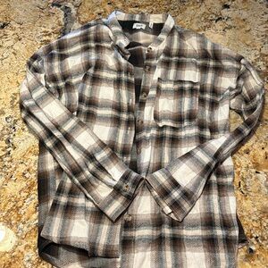 BKE medium brown button down